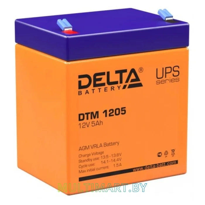 Аккумулятор для ИБП Delta DTM 1205 (12В/5 А·ч)